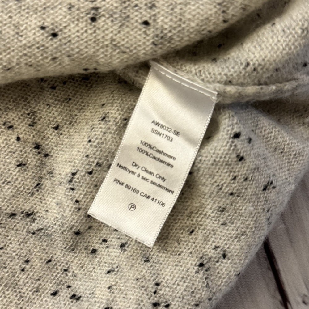 ATM Anthony Thomas Melillo Womens Cashmere Beige‎ Speck Lightweight Sweater XS - Picture 6 of 8